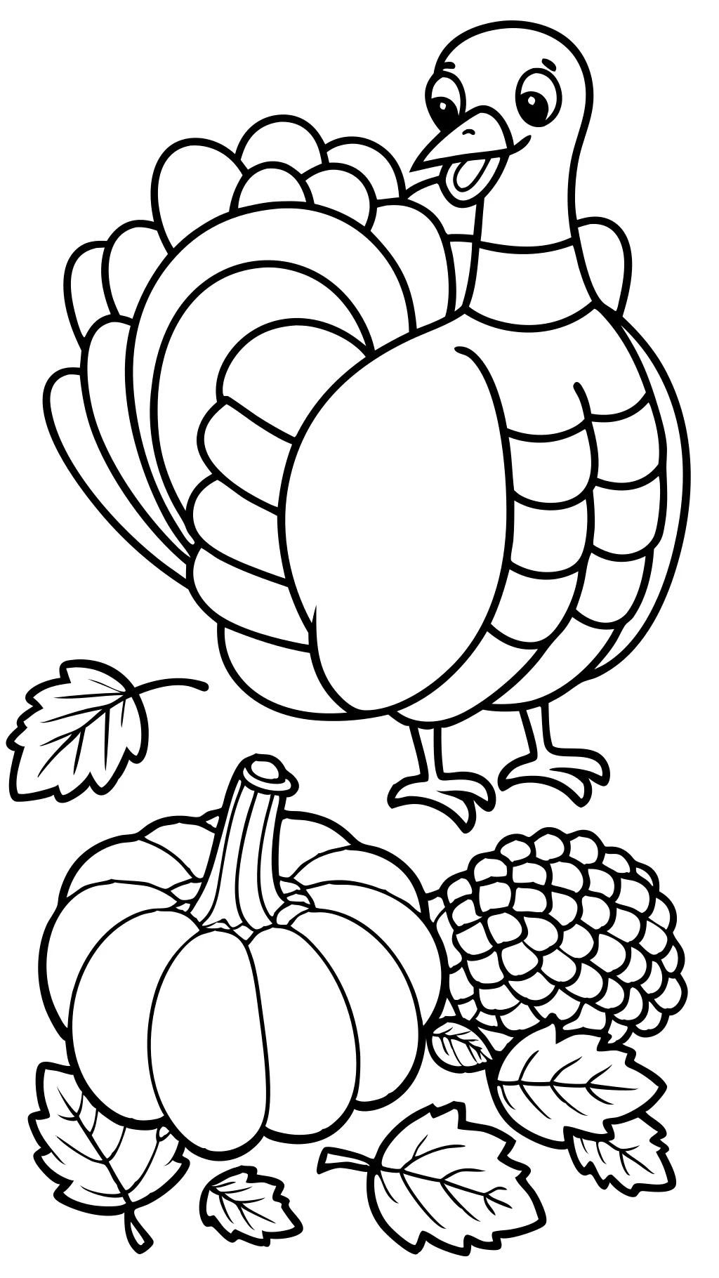 coloriage de dinde de Thanksgiving